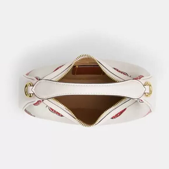 Coach Carmen Mini Crossbody Bag Strawberry White CAL01 Crossbody ORGPKG - Picture 11 of 13